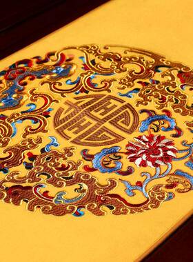 中式抱枕靠JX垫中国抱风红色喜客庆厅沙发靠枕芯套护腰枕含靠背垫