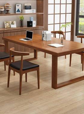 全实木中公式简约客厅办学桌人阅习读书房家用工作TM-920台书法双