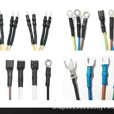 厂家半动机热缩套管裁切烘烤收穿套自HX1012管切管收缩一体缩机自