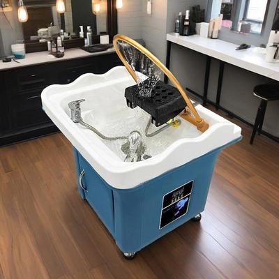 美发可移动泰洗头盆理店发店带SY熏蒸洗式动头盆水循环移洗头盆