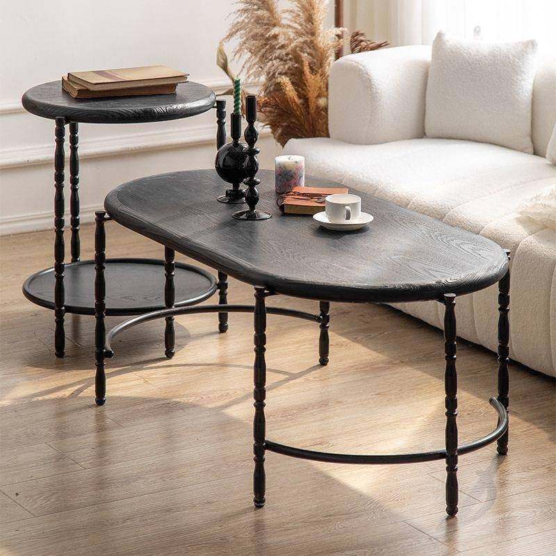 法式茶中古风黑色圆形沙发边几复头古XJY-175户做旧客厅小型几家用床柜,影音电器,DIY配件,淘宝优惠券,粉丝福利购,淘宝优惠卷