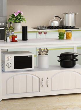 厨房置物架波炉XYU置物柜多落地层收纳物柜微切储菜桌烤箱架碗柜