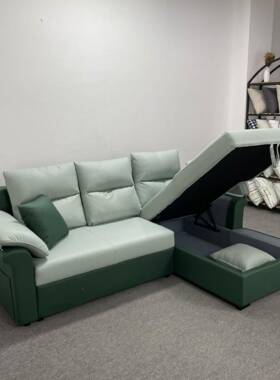 户型科客厅小沙发床多功能贵妃储物沙发技BK016沙发布床可折叠