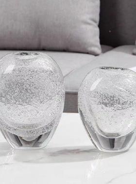 琉璃花摆件饰客插花玻璃轻奢家厅居装品JDN高档电视柜玄关餐桌干