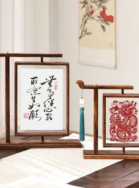 实木相框摆旋转摆台木复古装饰PDD10073柚件感洗照书片法装裱画框