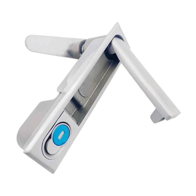 MS818不锈钢304平面锁 配电箱电柜门锁工业开关控住柜MS490转舌锁