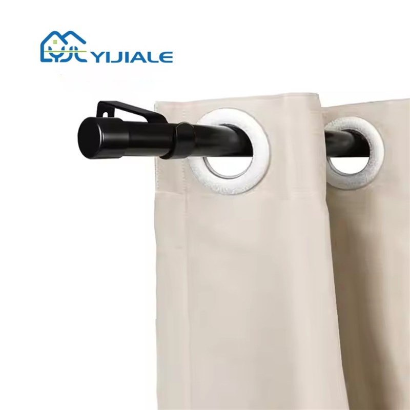 伸缩杆安装窗帘杆子单杆窗帘支架升缩罗马杆铝合金晾衣杆衣架撑杆