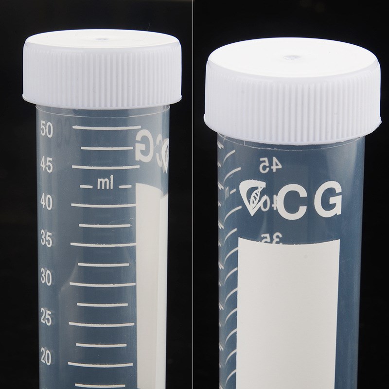 CG自立底塑料离心管50ml刻度无菌高温书写平底试管25支/包23-3262