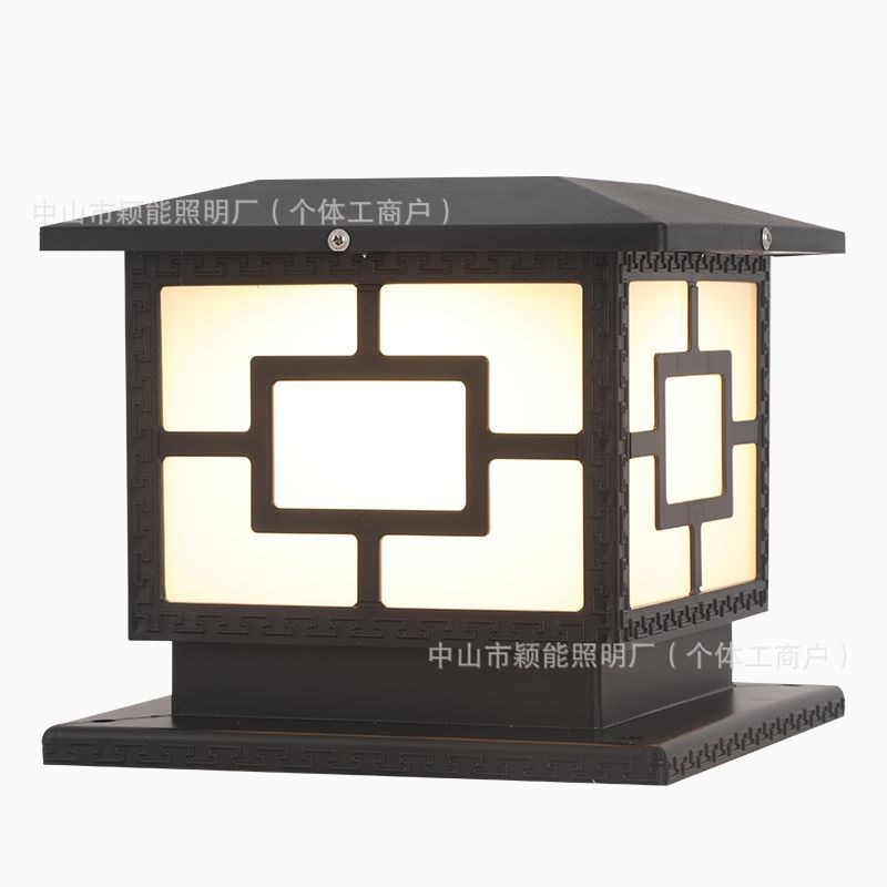 太阳能庭院灯柱头灯别墅大门花园围墙门墩灯户外太阳能支持定制