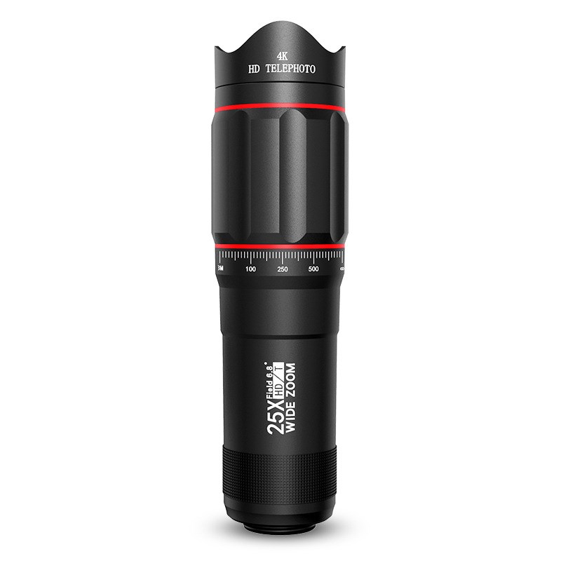 跨境新款25手机长焦镜头高倍高清小巧便携演唱会拍摄单筒望远镜