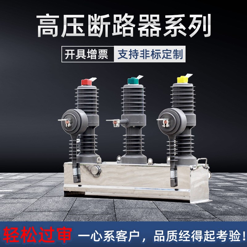 ZW32-12D/630A户外高压真空断路器10kv电动不带隔离柱上分界开关