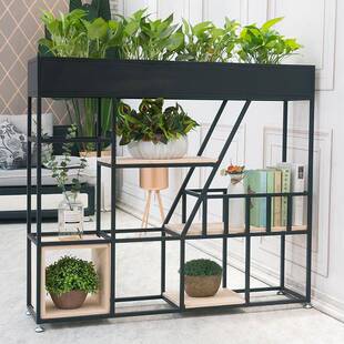 北欧落地置物架卧室阳台铁艺多层花架现代简约室内客厅展示花槽