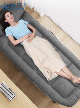 py午睡躺椅午休折叠床简易单人办公室行军床便携多功能床垫神器一