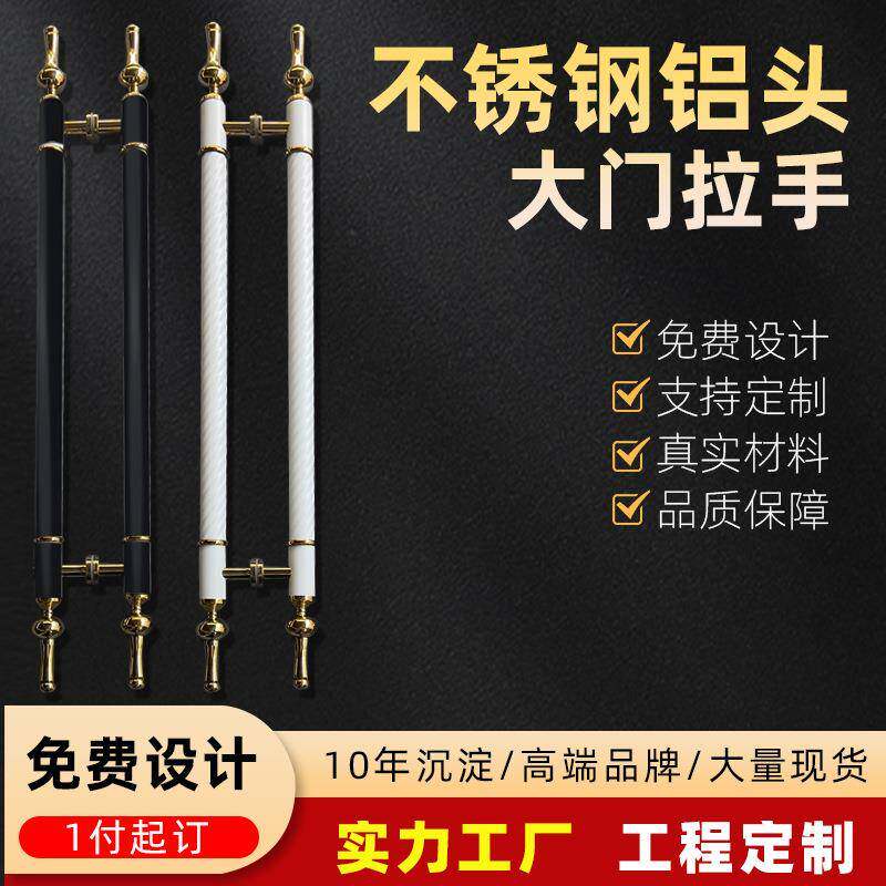 欧式风格门把手豪华酒店民宿门扶手不锈钢把手玻璃门拉手