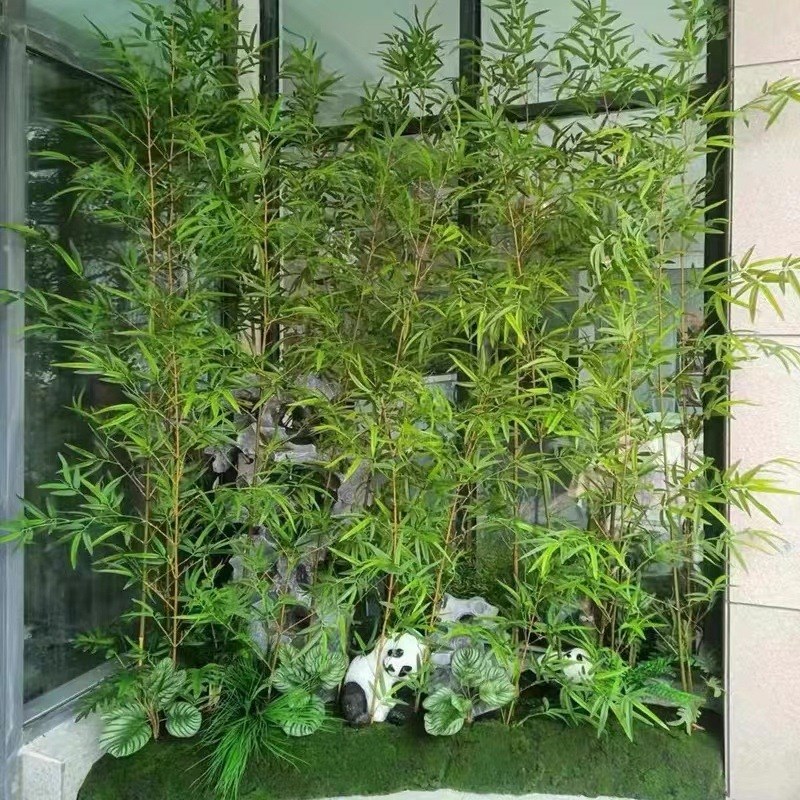 竹子细水竹毛竹装饰隔断客厅屏风装饰橱窗玄关假竹子竹子