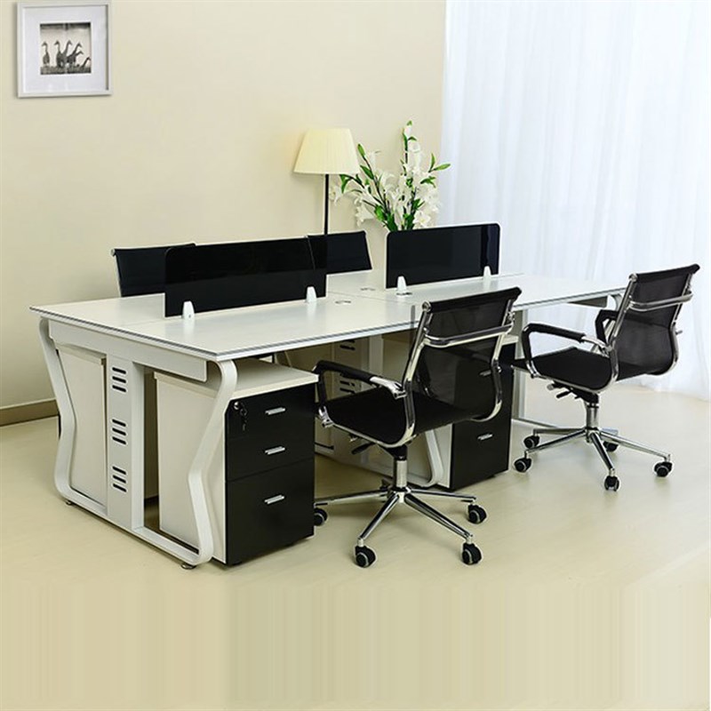 4人位办公桌  办公室桌椅 多位组合员工卡座 时尚简易办公桌