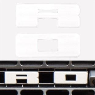 适用于21-22款福特烈马前中网LOGO装饰盖bronco字母改装贴片