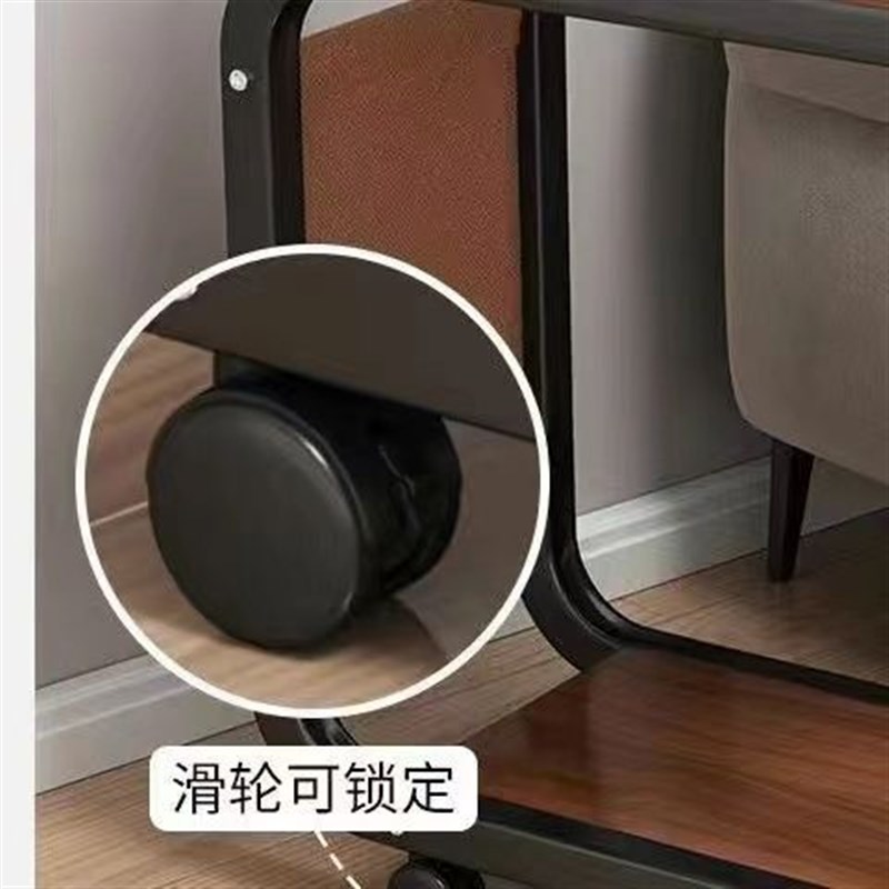 边桌小茶几可移动客厅沙发边几角几滑轮迷你茶桌简约卧室床头边桌