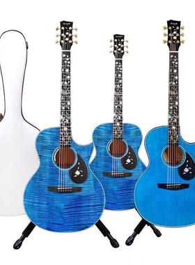 恩雅enyaQ1Q1MTQ高1Q1M全单板民谣吉他端木吉t恩雅他英t10s10花海