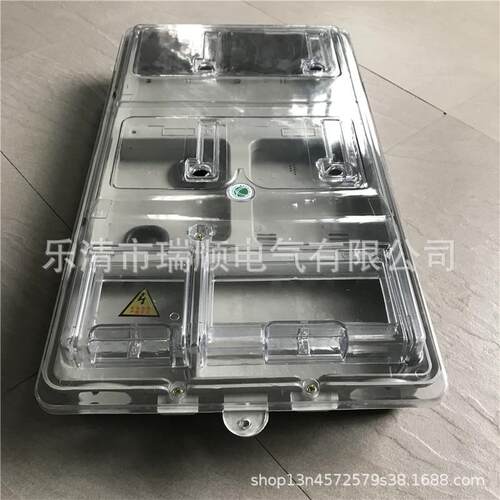 透PC表箱电式四户电表户外防雨智能塑料电表箱透明单相61箱明0*37