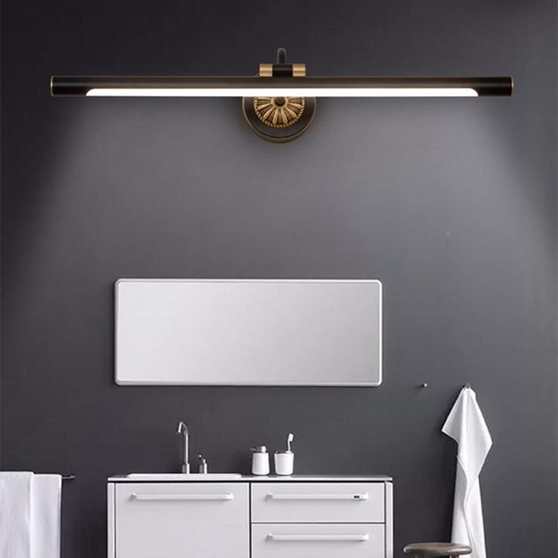 新中式见描述全铜镜前灯卫生间梳浴室柜简约现代le镜d灯化镜妆台