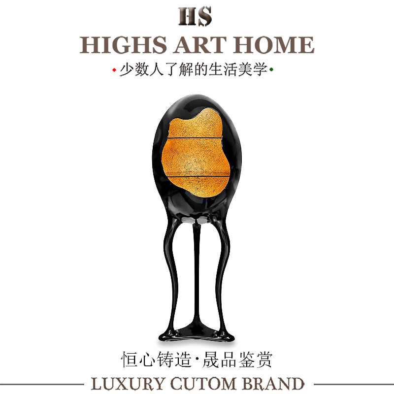 轻奢设计师蛋形玻璃钢酒柜