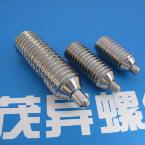 不锈钢主体型长圆柱端弹簧柱塞凸销YJT21880(10)