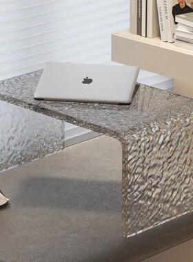 网红亚克力透明飘窗茶38823几简上约榻榻米矮卧室桌窗台床小子桌