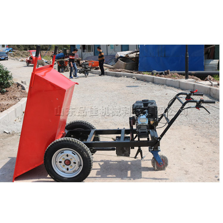 小型汽油推拉翻斗三轮车