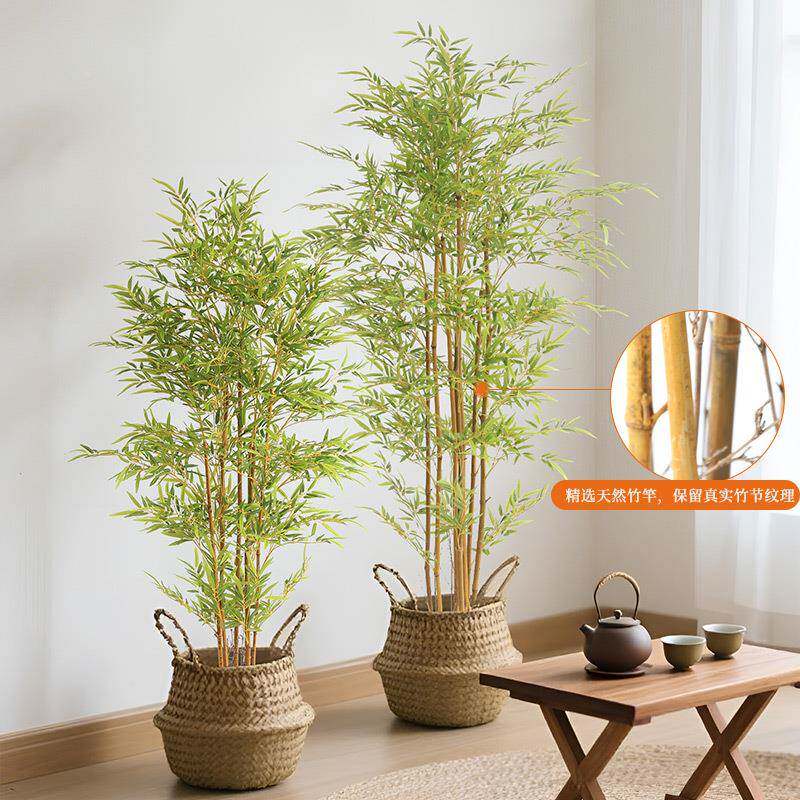 仿真竹子假室内装饰竹子商场酒餐厅隔断仿真20250415造绿植景植物