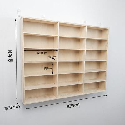 实木汽多格小车纳格墙上玩具置架多层车模1:64收物多美FUG卡展示