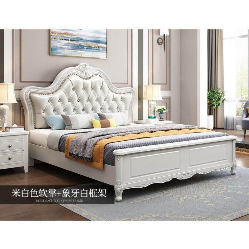 欧式床实木1.床8米床公主床简1.5JJN米双人美式主卧床现代约床