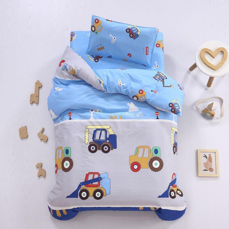 纯幼儿园被套三件套儿宝a宝童加厚含芯被棉褥类六件套宝hh5dh8Wf