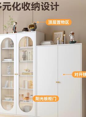 钢制书家用多柜BEB层落地儿童书架客厅防尘储物铁艺收柜纳柜铁柜