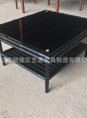 铝合金产品现简约代编竹节铝单YP8060人藤椅双人藤沙发藤椅桌户外