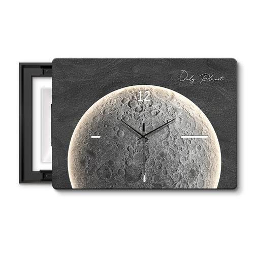 简砂约月钟星月皎洁球电表装饰画肌理岩免打孔带表遮挡配电箱电闸