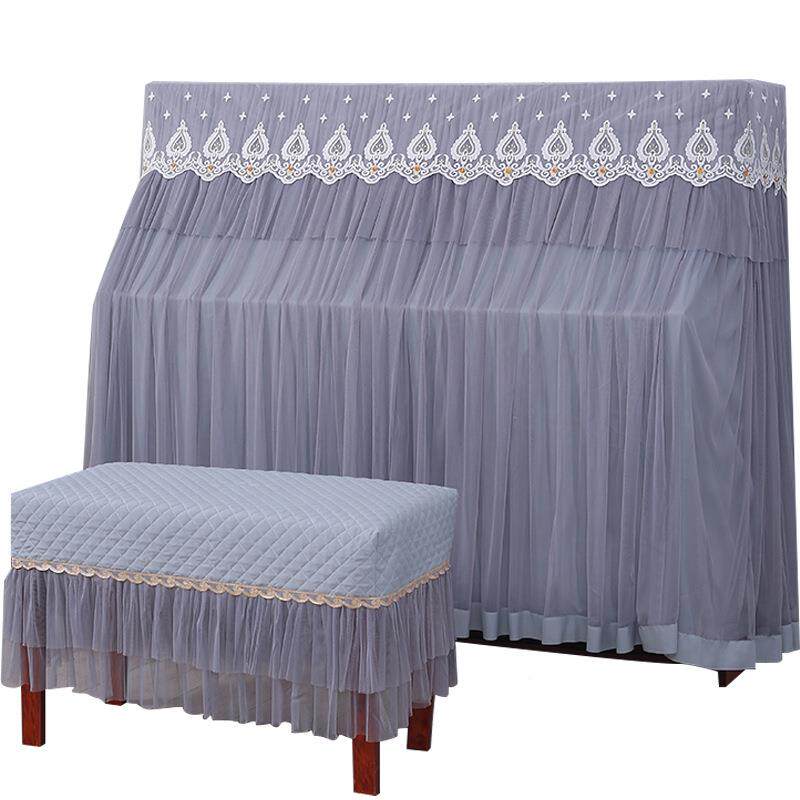 现代FS757533琴简约风加厚蕾钢防尘欧罩式全罩轻奢感钢琴套丝钢琴