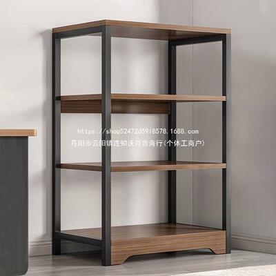 书架物架落地多层纳收架实架木色办公室书桌置旁子客厅房间ASE矮