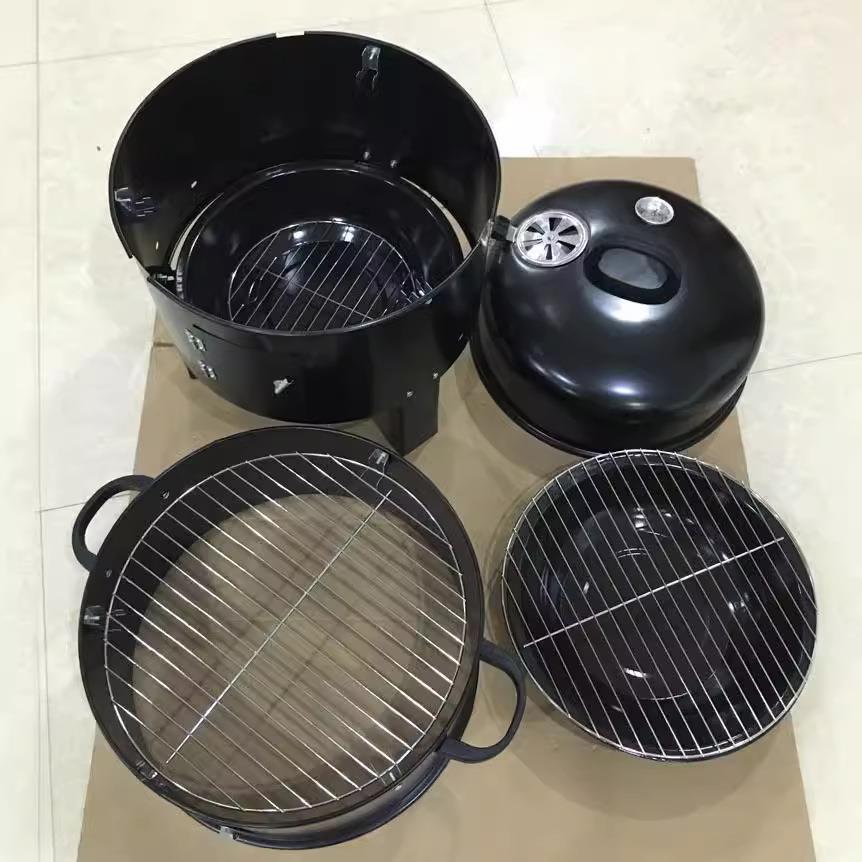 我是工厂3合烧烤炉圆形装烧烤炉木炭IMG-2427可烟熏炉som1ker拆分