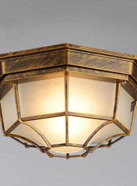 顶灯中式外阳入户口过道走廊吸顶灯欧台式149复古户外八角灯L室E