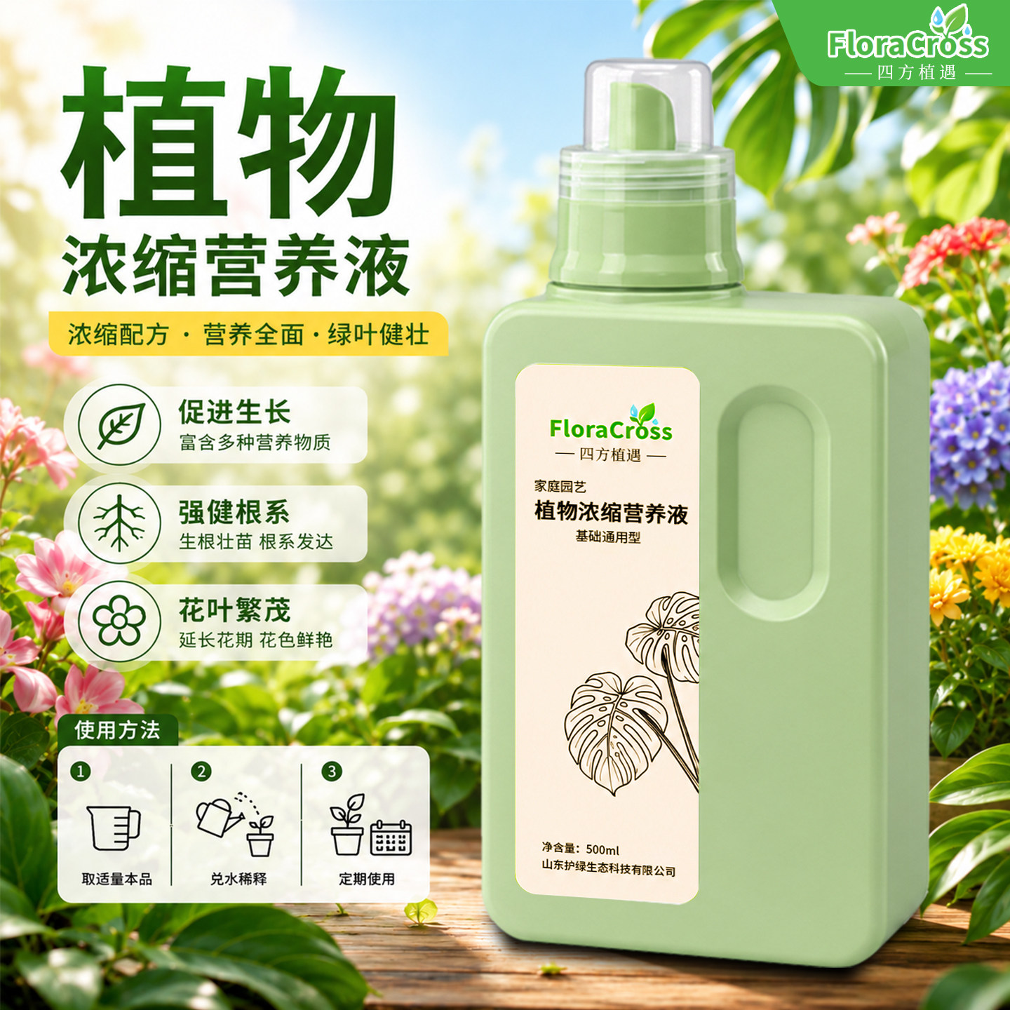 植物营养液通用型土培水培盆栽花卉绿萝富贵竹发财树液体养花肥料