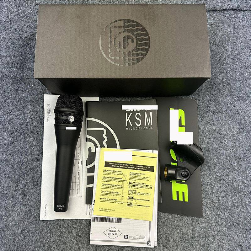 KSM8B黑色皮盒包装款式高配有线麦克风有线话筒