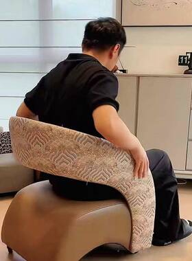 网红溜椅滑轮矮凳带靠凳AFD背万向轮凳子可移轻动客厅溜家用凳儿