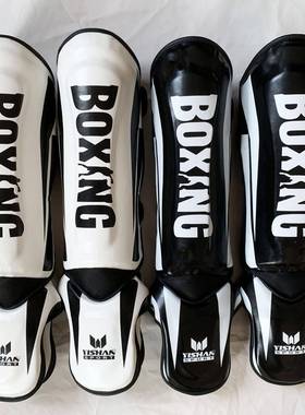 泰拳搏护腿散打连脚背RGK加护胫成人拳训练厚击护具跆拳击道护腿