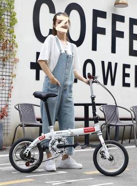 折迷你超轻便携成人儿童学轮OON生男叠女款小速变碟刹自行车包邮