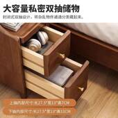实木床头柜迷你小型卧窄床室边柜超YJL窄夹缝收纳简约现全代置物