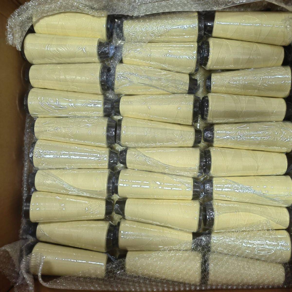 141用4凯夫拉缝纫线高防火线品质材060商料缝纫机线家用大卷黄色