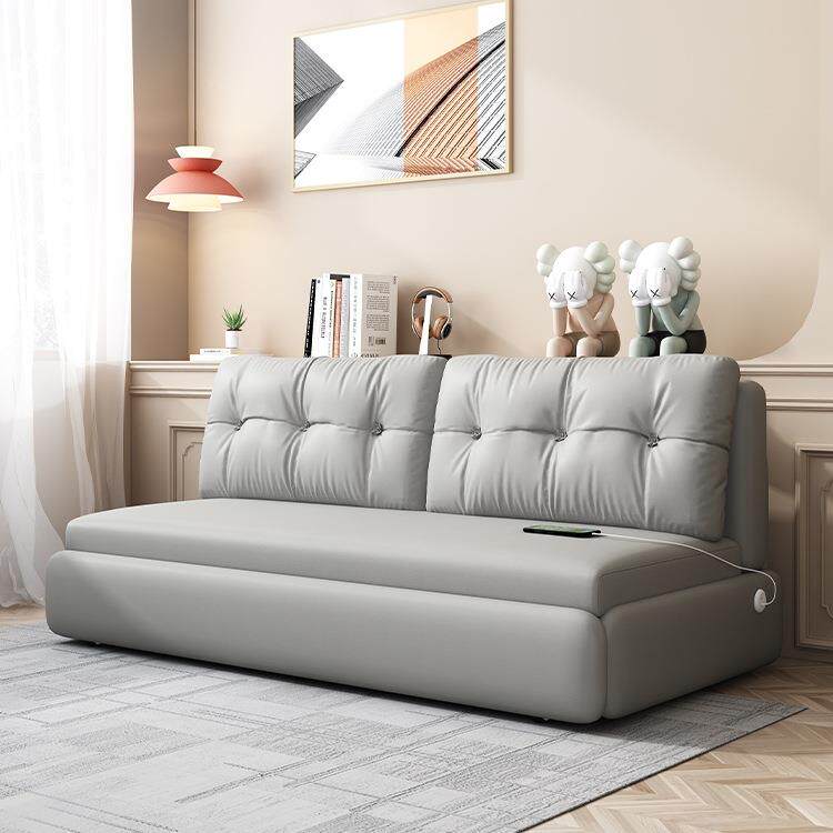 可折叠沙发床两用225款小户型客厅扶0手抽拉式二合无一KQY体新双