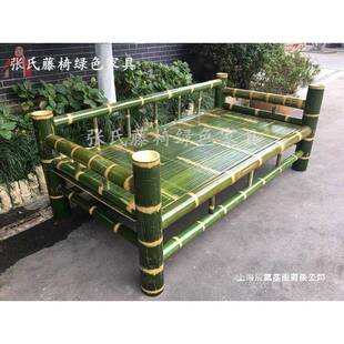 竹老床天然竹沙发椅UQI踏踏米张竹床藤椅手午休床家工具 楠竹氏式