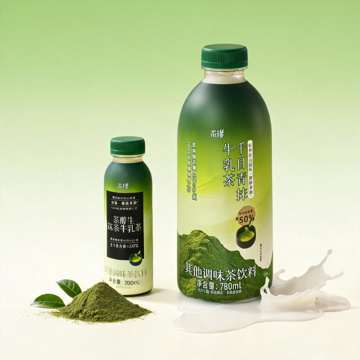 永璞1000目超细研磨抹茶牛乳茶图片